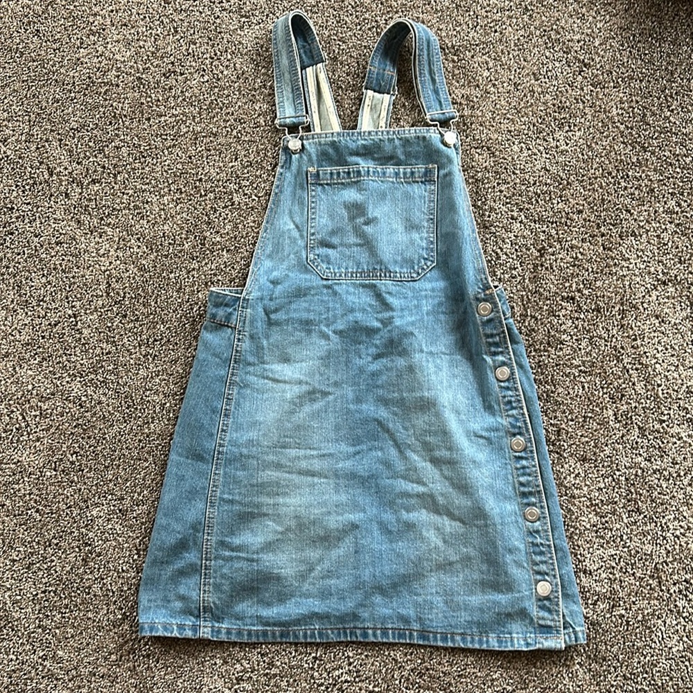 Free People Denim Overall Dress Size 6